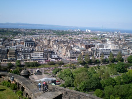 Vista de la New Town desde el Castillo de Edimburgo